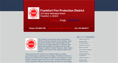 Desktop Screenshot of frankfortfire.org