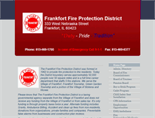 Tablet Screenshot of frankfortfire.org